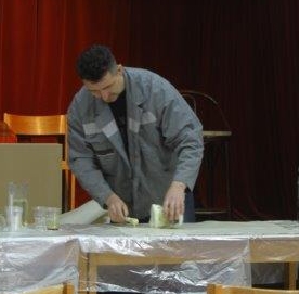 Laurent Frénois, adhérent 2DN, maîtrise parfaitement l'art des décors d'aquariums et nous l'a prouvé lors d'une très intéressante conférence